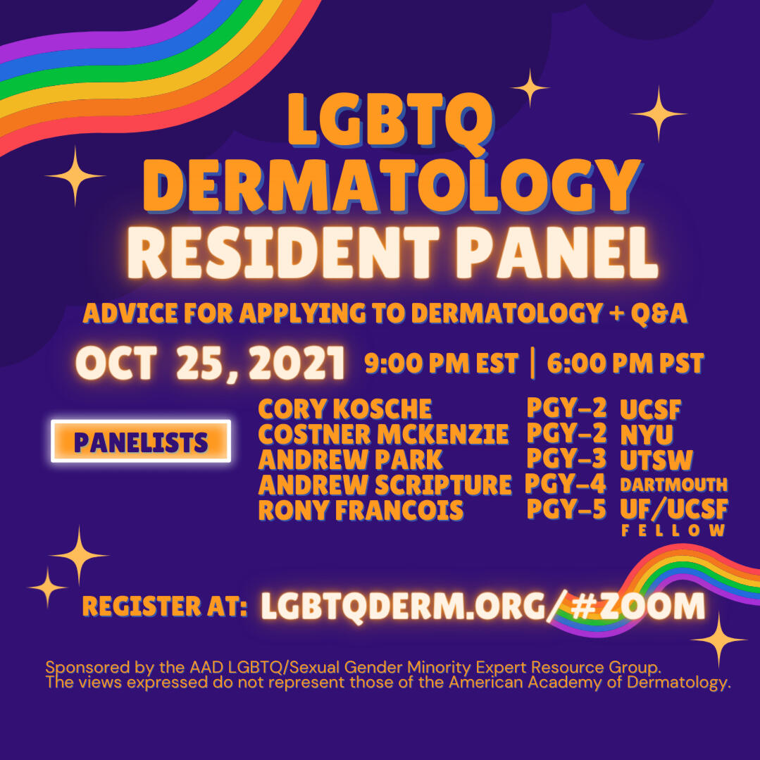 LGBTQ Dermatology Resident Panel 2021